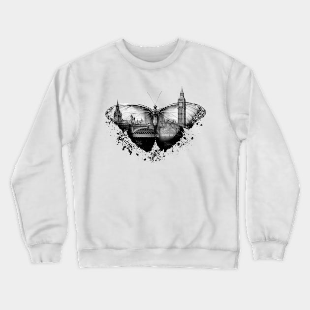 London-fly Crewneck Sweatshirt by tomytshirt